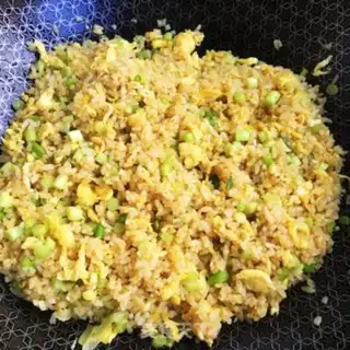 Make Curry egg fried rice step 7