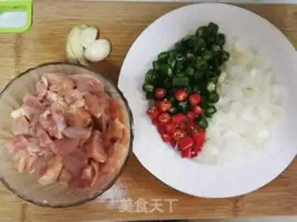 Make Twin pepper chicken step 0