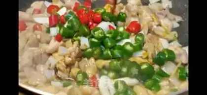 Make Twin pepper chicken step 5