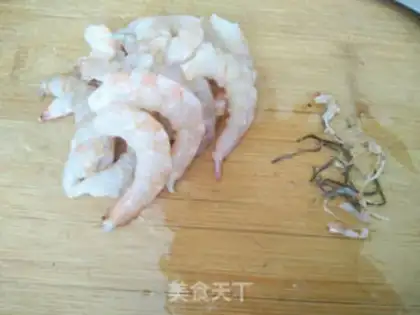 Make Shrimp cucumber step 1