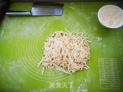 Make Pork bean horn noodles step 10