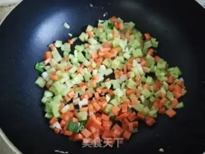 Make Eggs and rice step 3