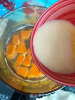Make Pumpkin corn paste step 5