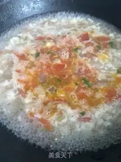 Make Tomato egg oak soup step 3