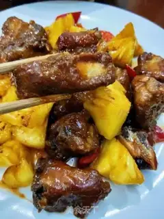 Make Pineapple makes fried bones step 10