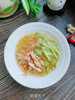 Make Chicken silk cucumber step 7