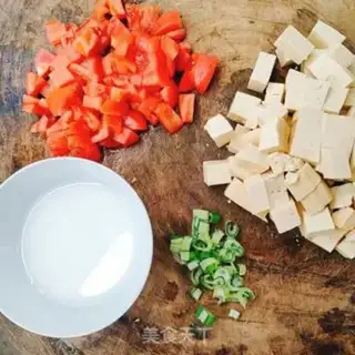 Make Tomato tofu step 1