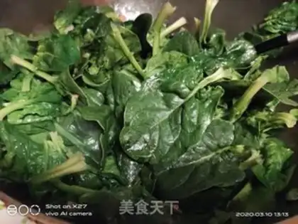 Make Red sausage spinach step 3