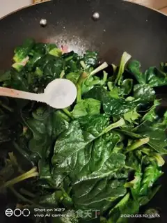 Make Red sausage spinach step 4