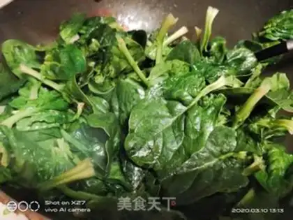 Make Red sausage spinach step 5