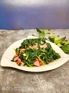 Make Red sausage spinach step 6