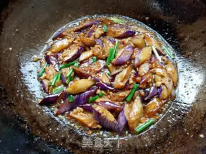 Make Salt fish and eggplant step 7