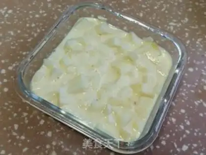 Make Apple milk omelet step 4