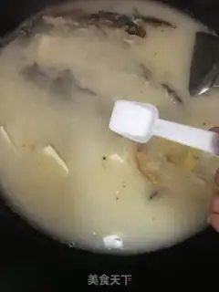 Make Yellowfish tofu soup step 10