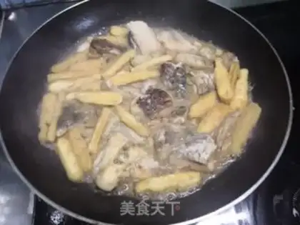 Make Garlic burns dried fish step 4