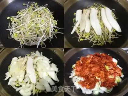 Make Korean sprouts pork pot step 4