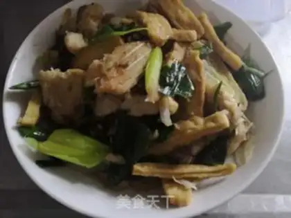 Make Garlic burns dried fish step 7