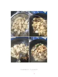 Make Potato chicken leg step 4