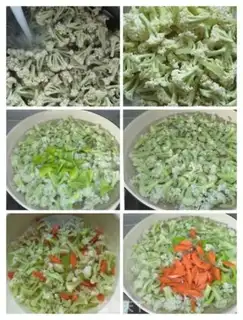 Make The bouquet with carrots step 2