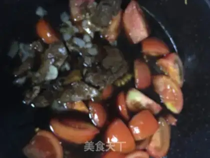 Make Tomato beef fan soup step 6