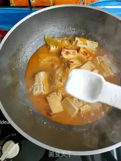 Make Spicy fish stew tofu step 12