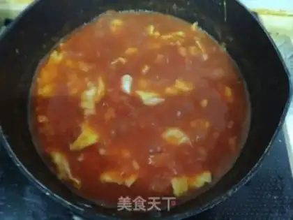 Make Tomato fried eggs step 6
