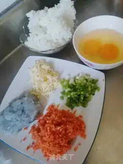 Make Shrimp cheese and rice step 1