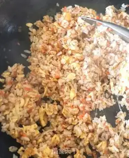 Make Shrimp cheese and rice step 7