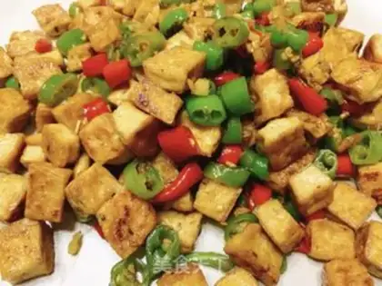 Make Twin pepper tofu step 10