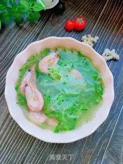 Make Carrot shrimp fan soup step 8