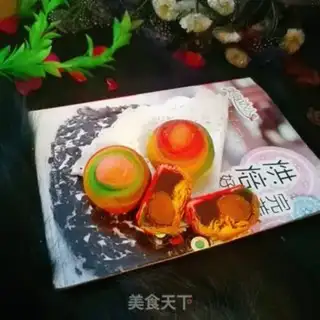 Make Rainbow souffle step 30