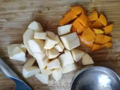 Make Mango apple juice step 1