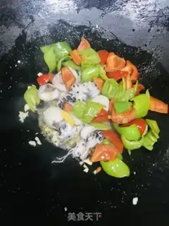 Make Twin peppers, ink fish step 5