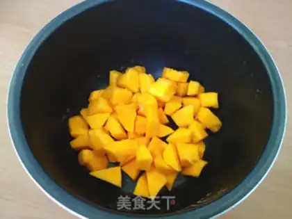 Make Pumpkin rice step 3