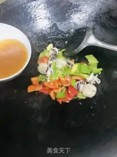 Make Twin peppers, ink fish step 6