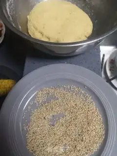 Make Sesame potato rice waffles step 2