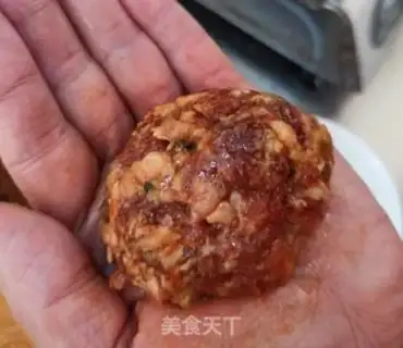 Make Dried meatballs step 2