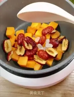 Make A papaya milk red date step 2