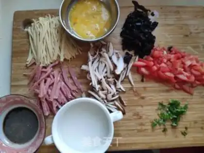 Make Spicy soup step 1