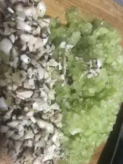 Make Celery mushroom dumplings step 2