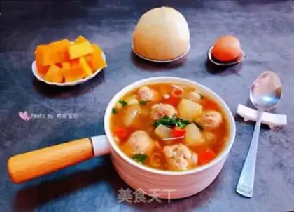 Make Pork carrot meatball soup step 11