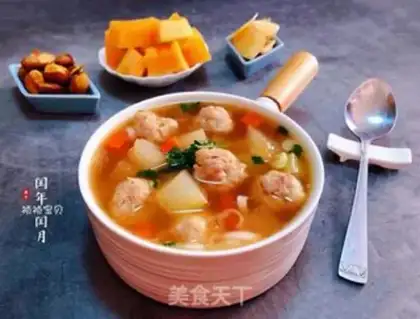 Make Pork carrot meatball soup step 14