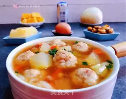 Make Pork carrot meatball soup step 15