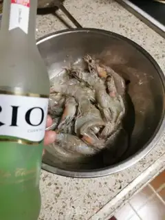 Make Garlic cheese shrimp step 2