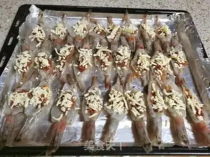Make Garlic cheese shrimp step 8