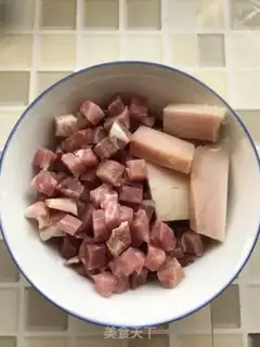 Make Ham rice step 1