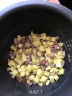 Make Ham rice step 3