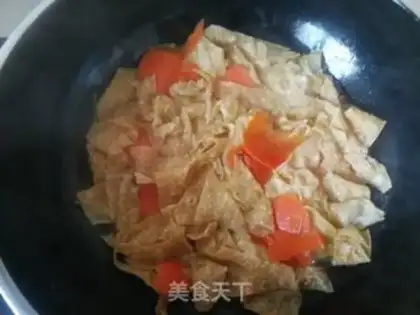Make Carrots, spinach, tofu skin step 8