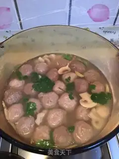 Make Mushroom beefball soup step 8