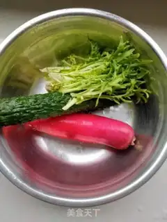 Make Sesame sauce vegetable salad step 0